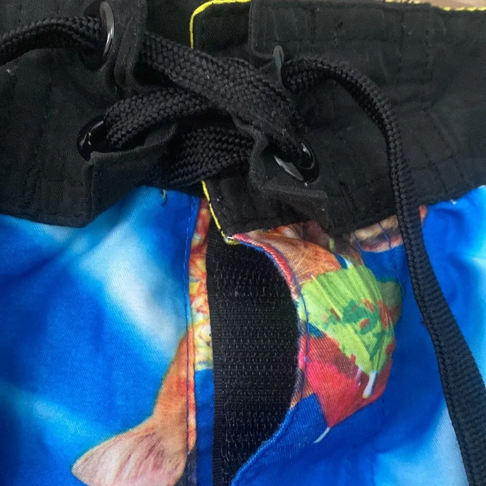 Bioworld Cat Pineapple Drink Swim Trunks